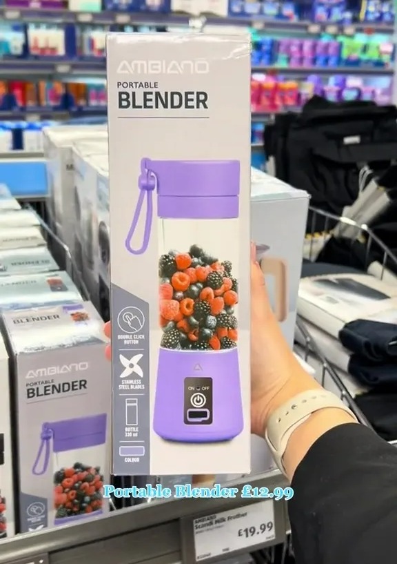 Er zal ook een draagbare blender in het middenpad verschijnen voor slechts £ 12,99